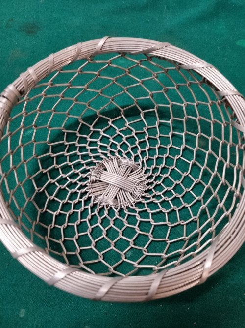 Mand schaal metaal draad draadmand, Huis en Inrichting, Woonaccessoires | Schalen en Manden, Ophalen of Verzenden, 'T Olde Gre-j