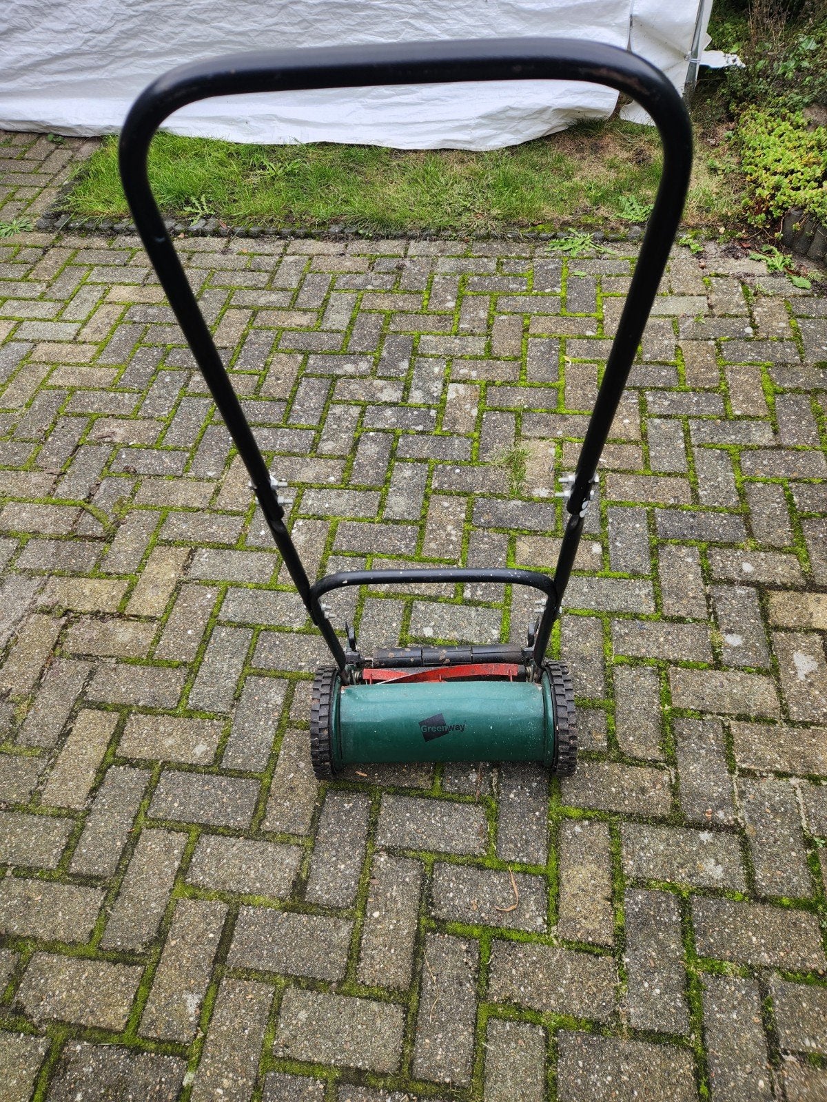 Greenway handgrasmaaier.., Tuin en Terras, Handgrasmaaier, Zo goed als nieuw, 30 t/m 39 cm, Kooimesmaaier