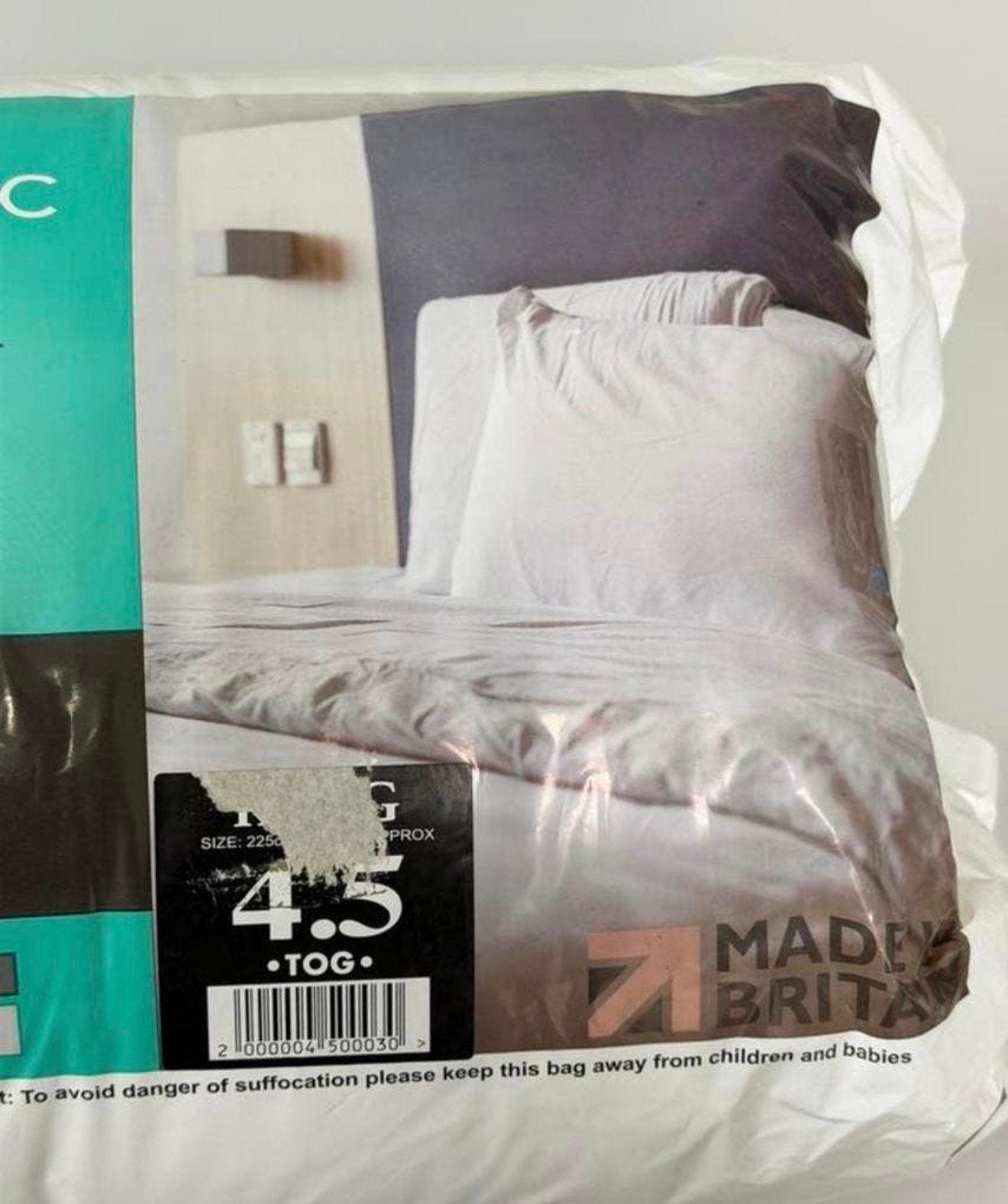 King Size Dekbed 230x225cm 4.5Tog Anti Allergisch Allergie, Wit, Ophalen of Verzenden, Deken of Dekbed, H