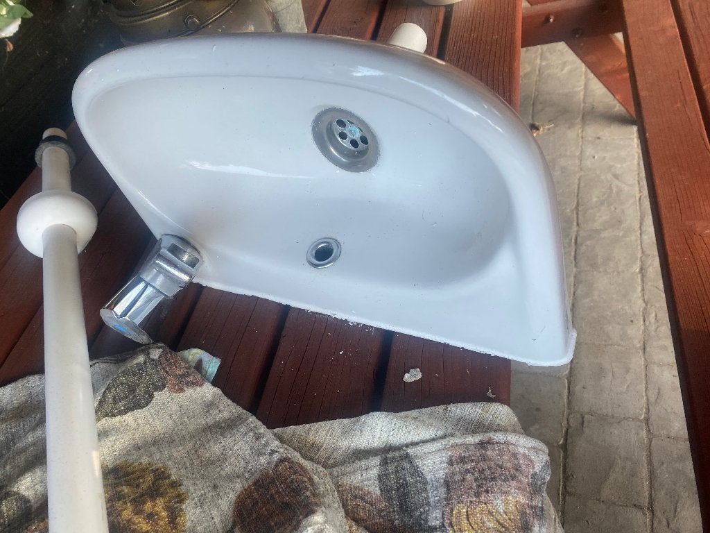wasbakje fonteintje wc sphinx wit igst incl kraan, Ophalen, Gebruikt, Toilet