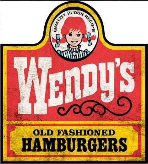 groot Wendy's Hamburgers USA reclame decoratie bord, Eu, Eu, Nieuw, Ophalen of Verzenden