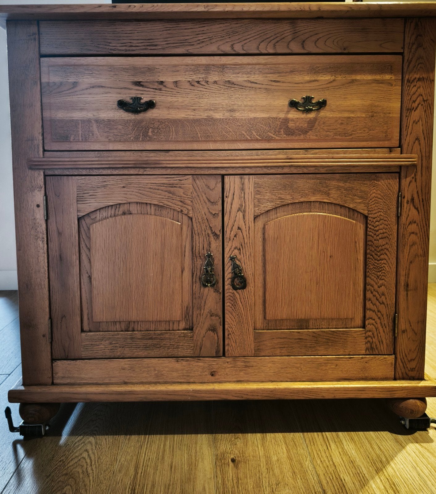 Licht Eiken Kasje - TV Meubel of Opbergkast, Ophalen, Gebruikt, Eikenhout, 50 tot 100 cm