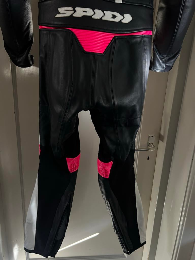 Spidi motorpak dames - Maat 40 - Zwart/Roze, Ophalen of Verzenden, Tweedehands, Dames, Combipak