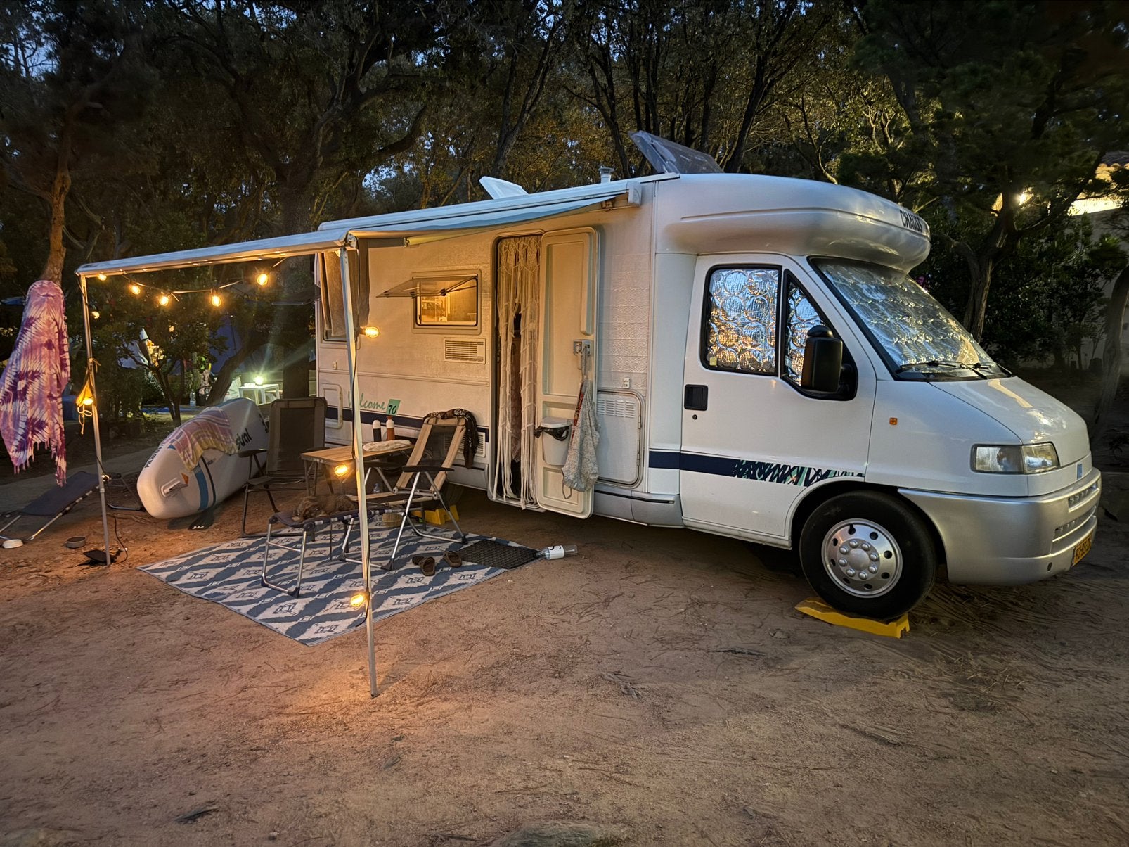 Vraagprijs verlaagd: Sfeervolle Fiat Chausson Welcome 70, Ringverwarming, Fiat, Kluisje, 6 tot 7 meter