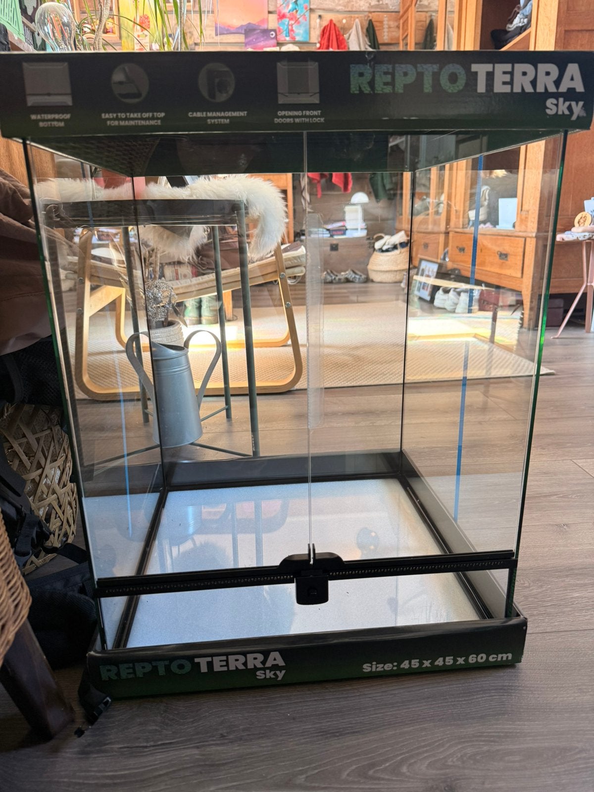 Terrarium glas 45x45x60, Dieren en Toebehoren, Ophalen, Nieuw, Terrarium of Paludarium