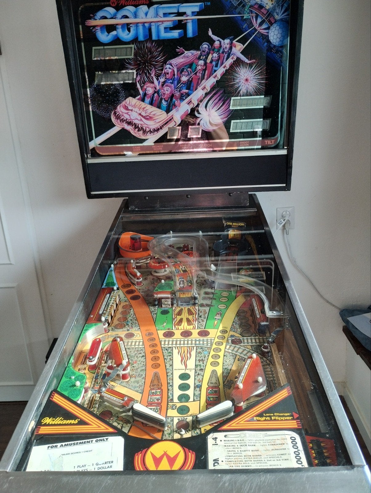 Williams Comet flipperkast, Verzamelen, Automaten | Flipperkasten, Ophalen, Gebruikt, Flipperkast, Williams