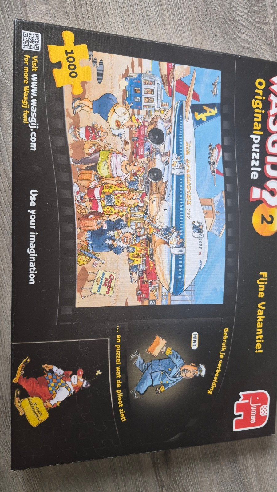 WASGIJ puzzel original 2 fijne vakantie 1000 stukjes, Hobby en Vrije tijd, Denksport en Puzzels, Ophalen of Verzenden, 500 t/m 1500 stukjes
