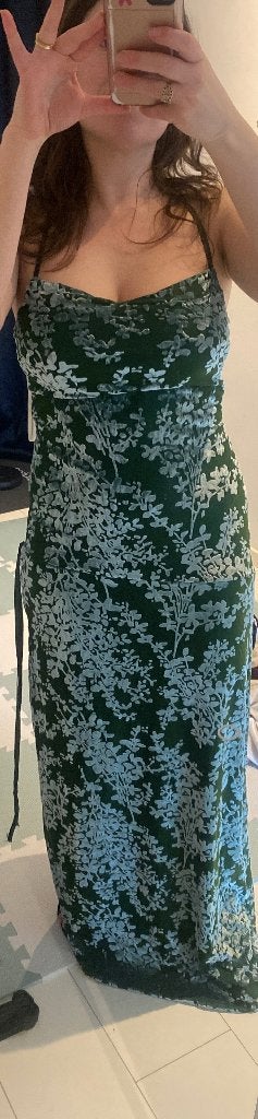 dress for an evening event, Ophalen, Galajurk, Maat 36 (S), Groen