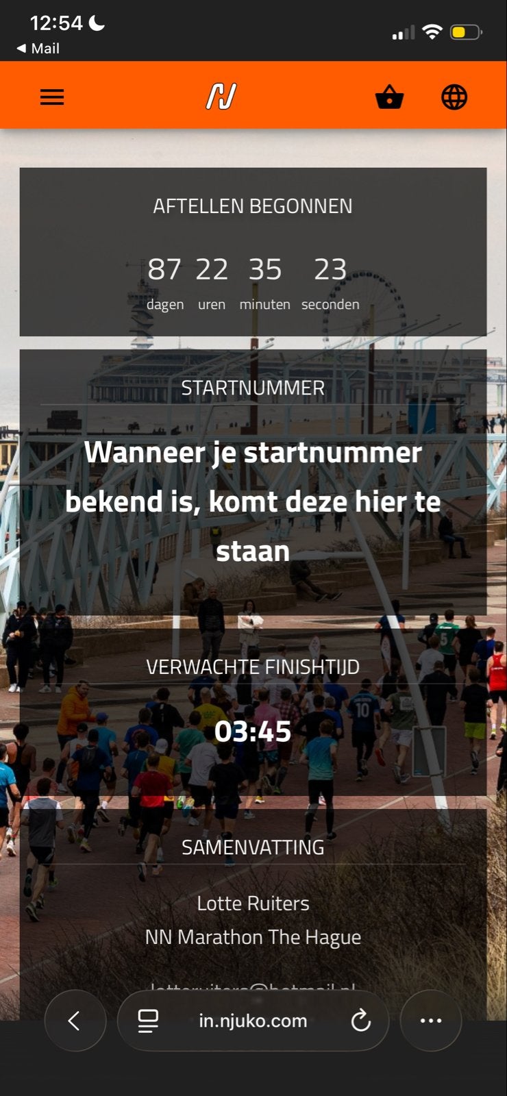 NN Marathon Den Haag / The Hague, Ophalen of Verzenden, Nieuw, Overige typen, Overige merken