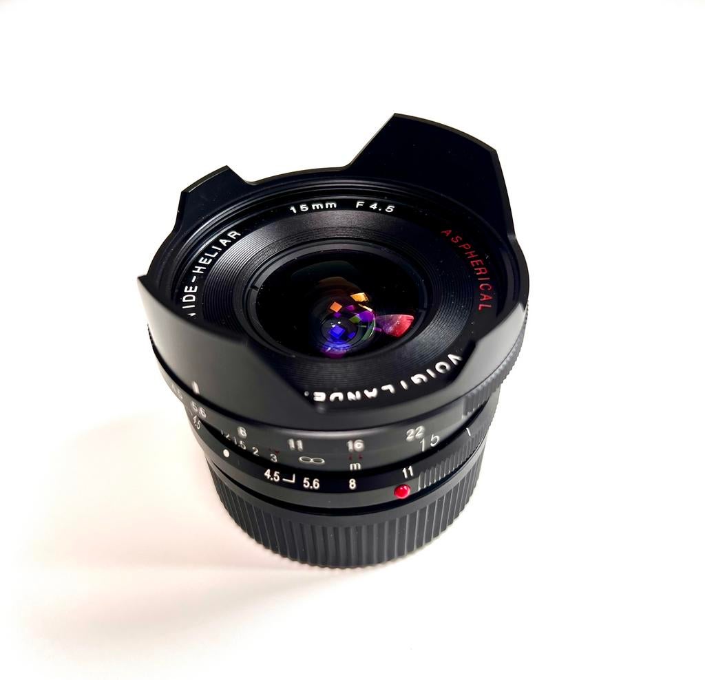 Voigtlânder super wide heliar 15mm f4.5, Ophalen of Verzenden, Zo goed als nieuw, Groothoeklens
