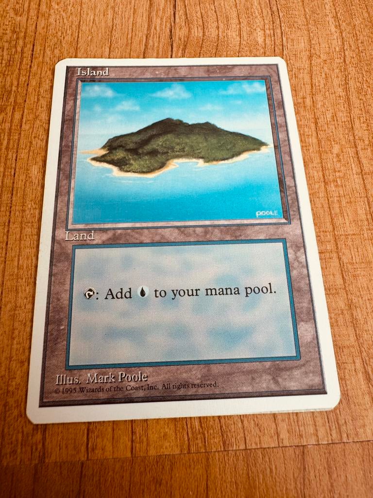 Magic The Gathering Deckmaster | Island, Ophalen, Zo goed als nieuw, Losse kaart