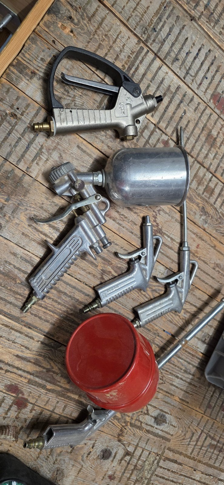 Diverse spuitpistolen en blaaspistolen, Doe-het-zelf en Verbouw, Ophalen of Verzenden, Gebruikt