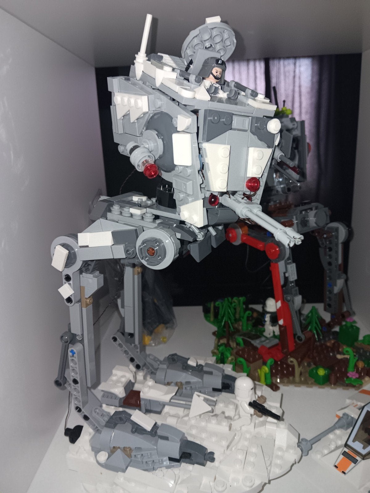 LEGO Star Wars AT-ST Walker met Hoth diorama en verlichting, Ophalen, Nieuw, Overige merken