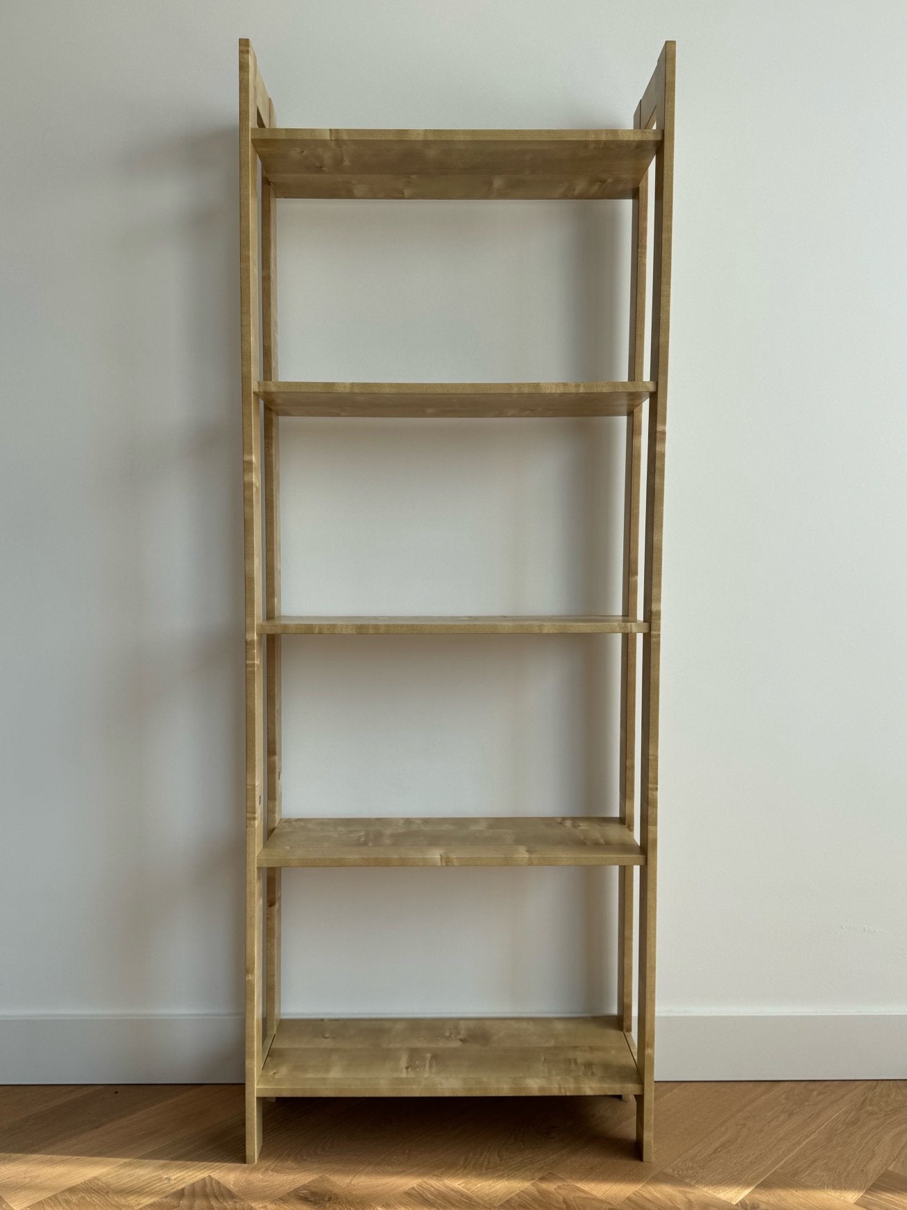 Slim Wooden 5-Tier Shelving Unit – 167x62x24 cm, Ophalen, Zo goed als nieuw