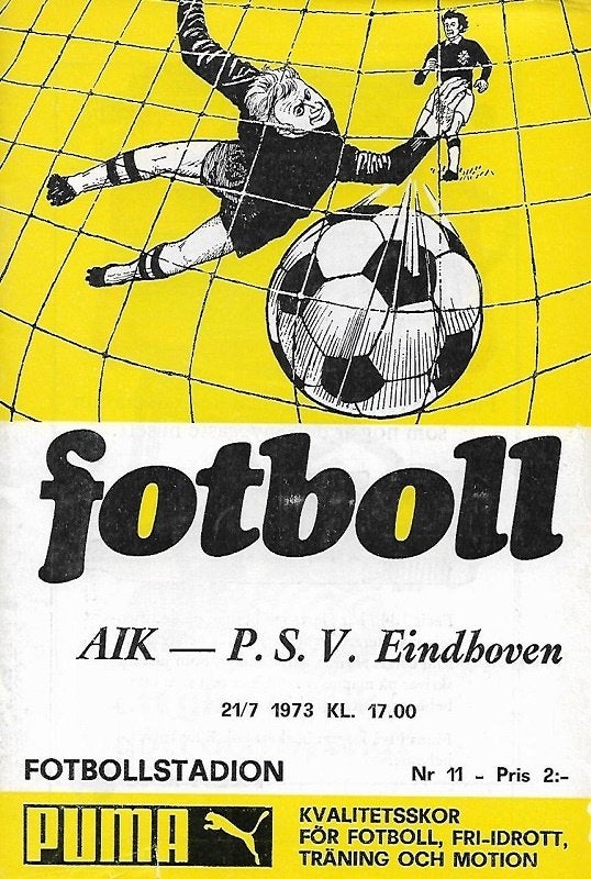 Voetbal Programma Europese wedstrijden van P.S.V. Eindhoven, Ophalen of Verzenden, Buitenlandse clubs