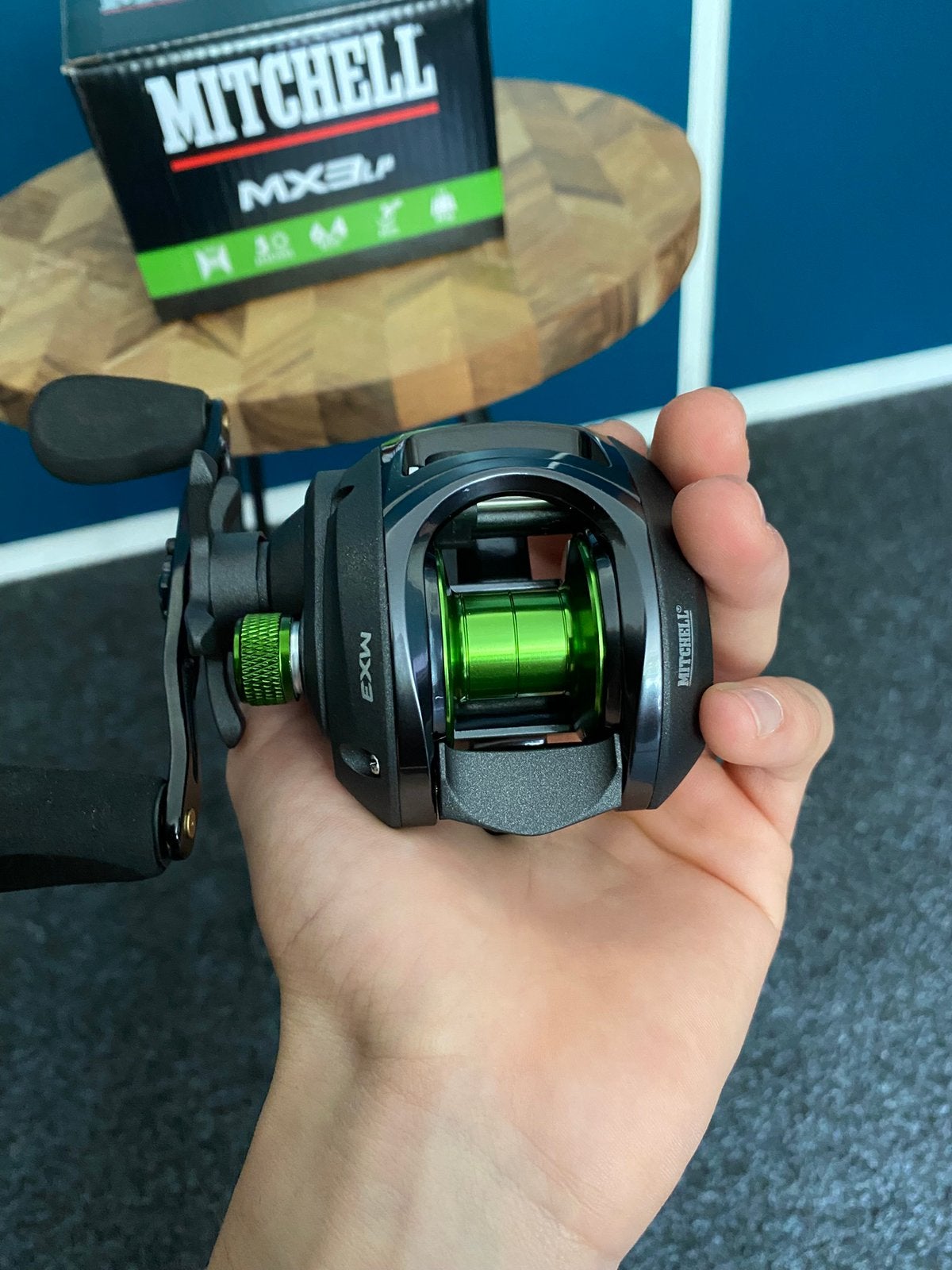 Mittchell MX3 Baitcast reel low profile, Watersport en Boten, Hengelsport | Roofvissen, D, Molen, Nieuw, Ophalen of Verzenden