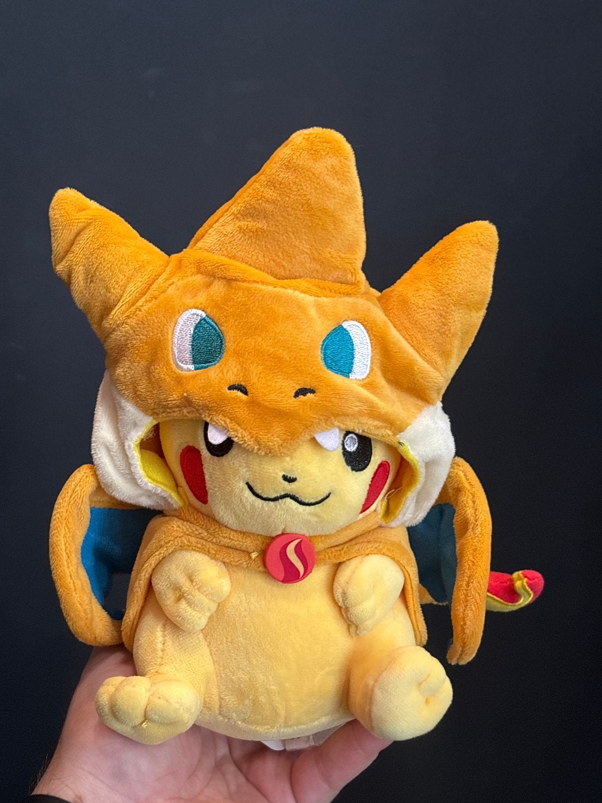 Pikachu in Charizard-kostuum knuffel Pokémon, Overige typen, Ophalen of Verzenden, X, Klein (minder dan 20 cm)
