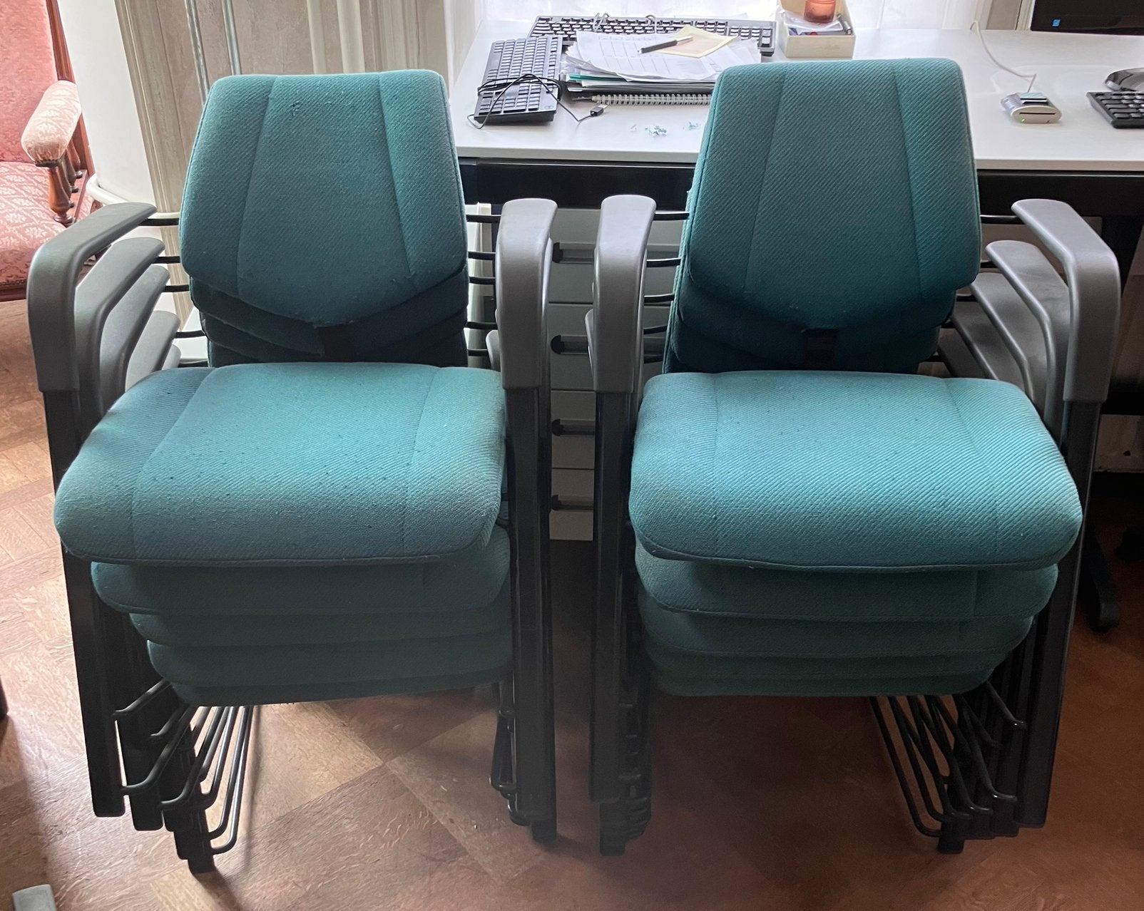 10 stoelen, Huis en Inrichting, Ophalen of Verzenden, Gebruikt, 75 tot 100 cm, Minder dan 50 cm