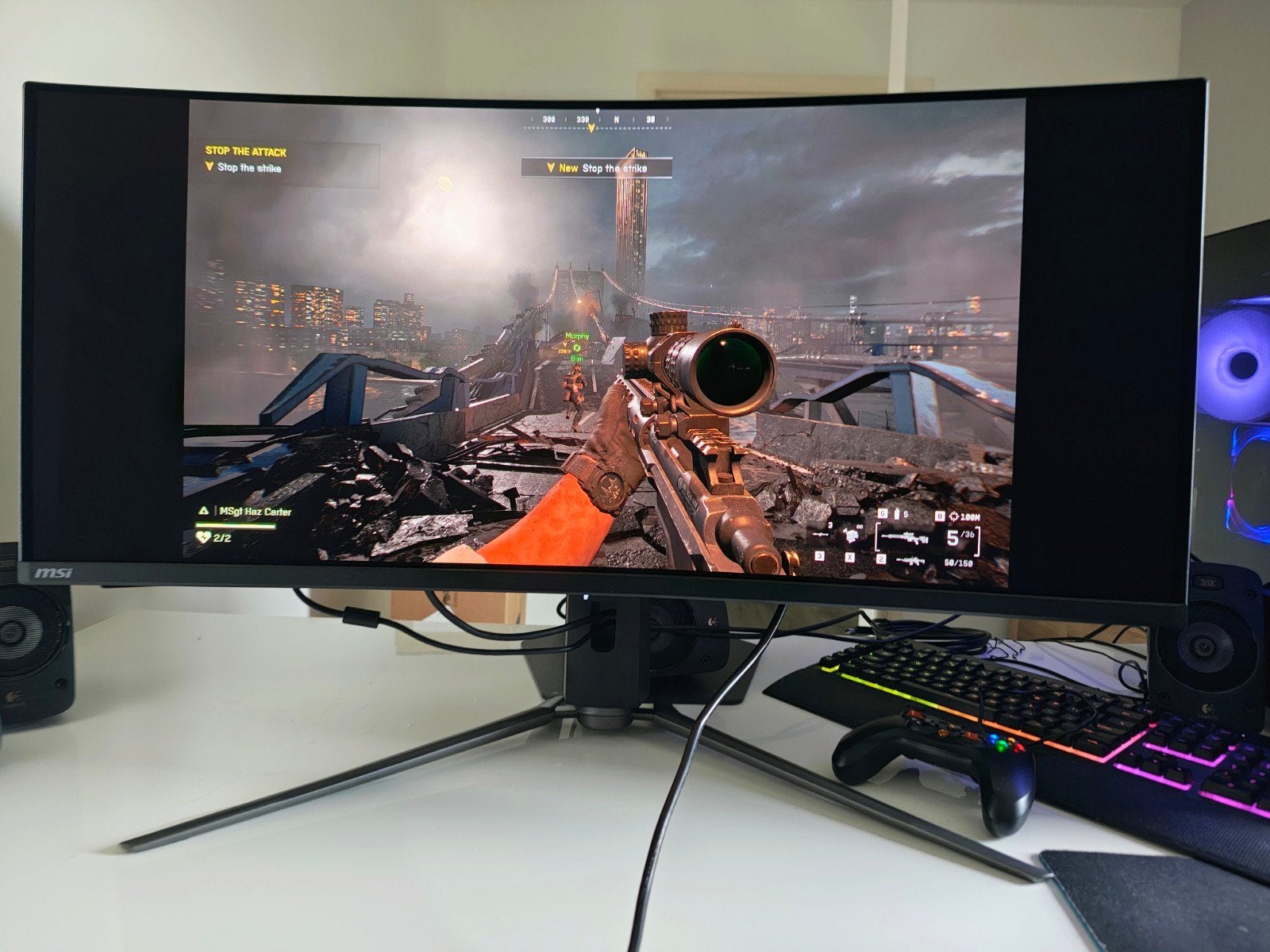 MAG 341CQP QD-OLED gaming monitor, Computers en Software, Monitoren, Gaming, Zo goed als nieuw, MSI monitor, Overige typen