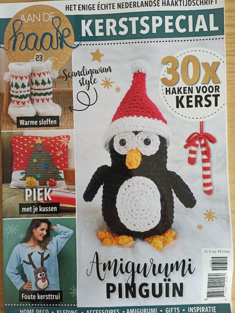 haaktijdschrift Aan de haak 23 kerstspecial 30 x haken kerst, Ophalen of Verzenden, Zo goed als nieuw, Breien en Haken, Aan de haak