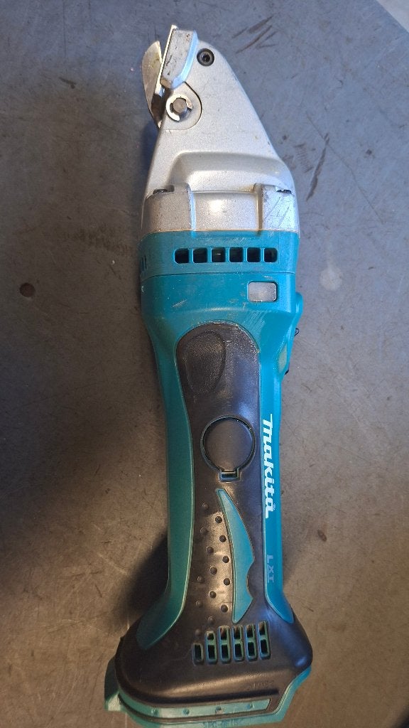 2x Makita accu plaatschaar en knabbelschaar 18v., ., Ophalen of Verzenden, Zo goed als nieuw, .