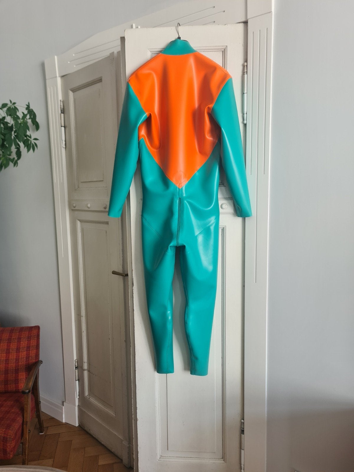 scooby-doo latex catsuit men's XL 0.80mm, Kleding | Heren, Overige Herenkleding, Zo goed als nieuw, Ophalen of Verzenden