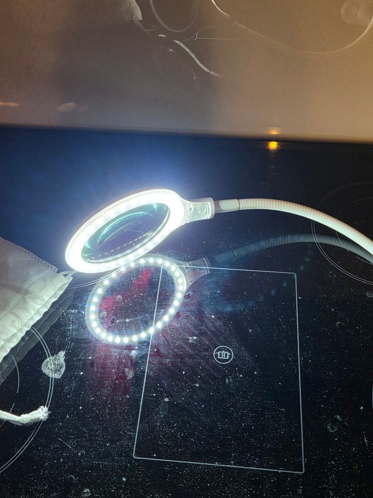 LED Loep Lamp met Klem - Ideaal voor Hobby en Werk, Bureaulamp, Wit, Ophalen of Verzenden, Zo goed als nieuw