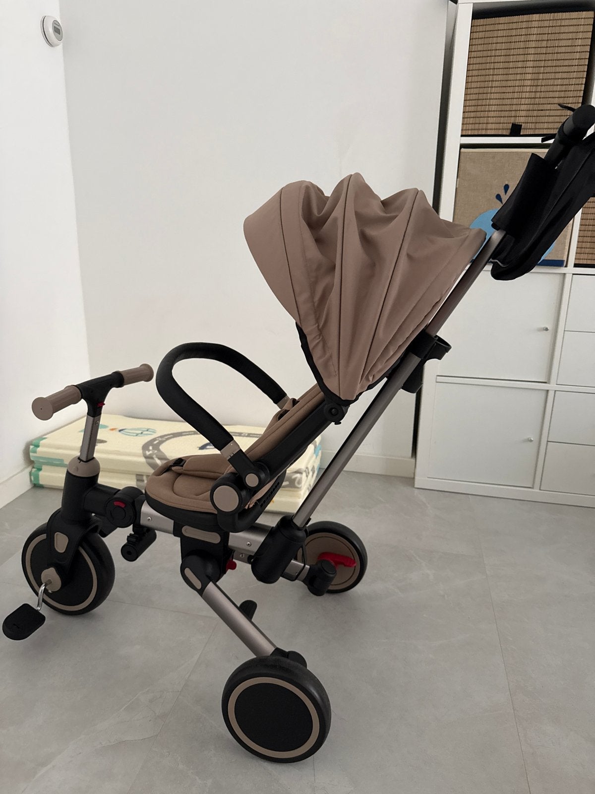Kinderwagen/driewieler - Zo goed als nieuw, Ophalen, Zo goed als nieuw, Velgrem, Duwstang
