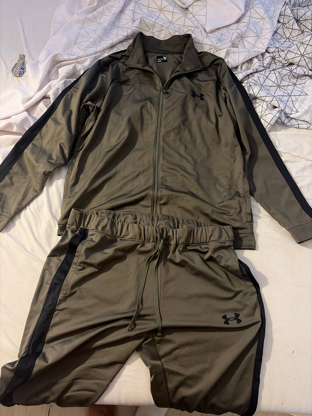 Under Armour trainingspak - maat xl, Maat 56/58 (XL), Ophalen of Verzenden, Zo goed als nieuw, Groen