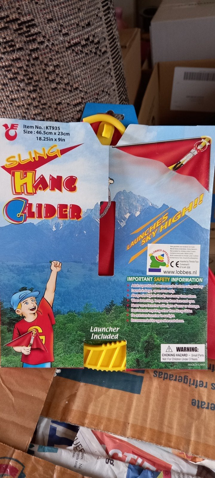 Sling Hang Glider - Vlieger met lanceerder, Kinderen en Baby's, Speelgoed | Overig, Nieuw, Jongen of Meisje, Ophalen of Verzenden