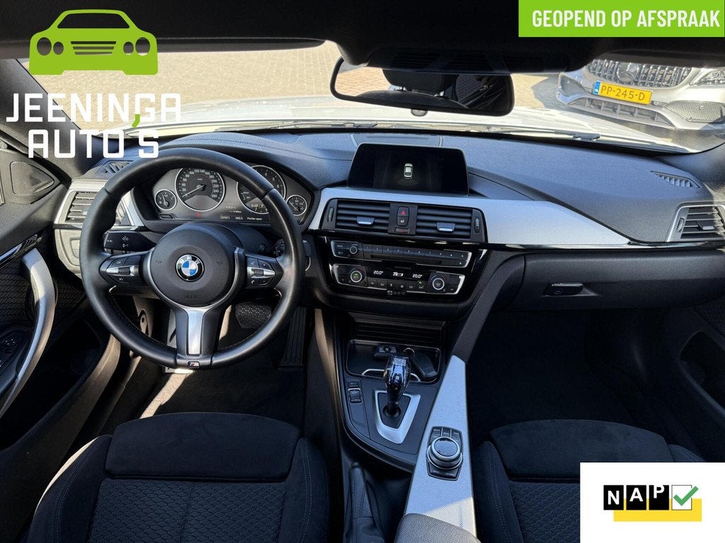 BMW 4-serie Gran Coupé 418i Executive|Msportpakket|NAP, Auto's, BMW, Automaat, Gebruikt, Automatische klimaatregeling, Leder en Stof