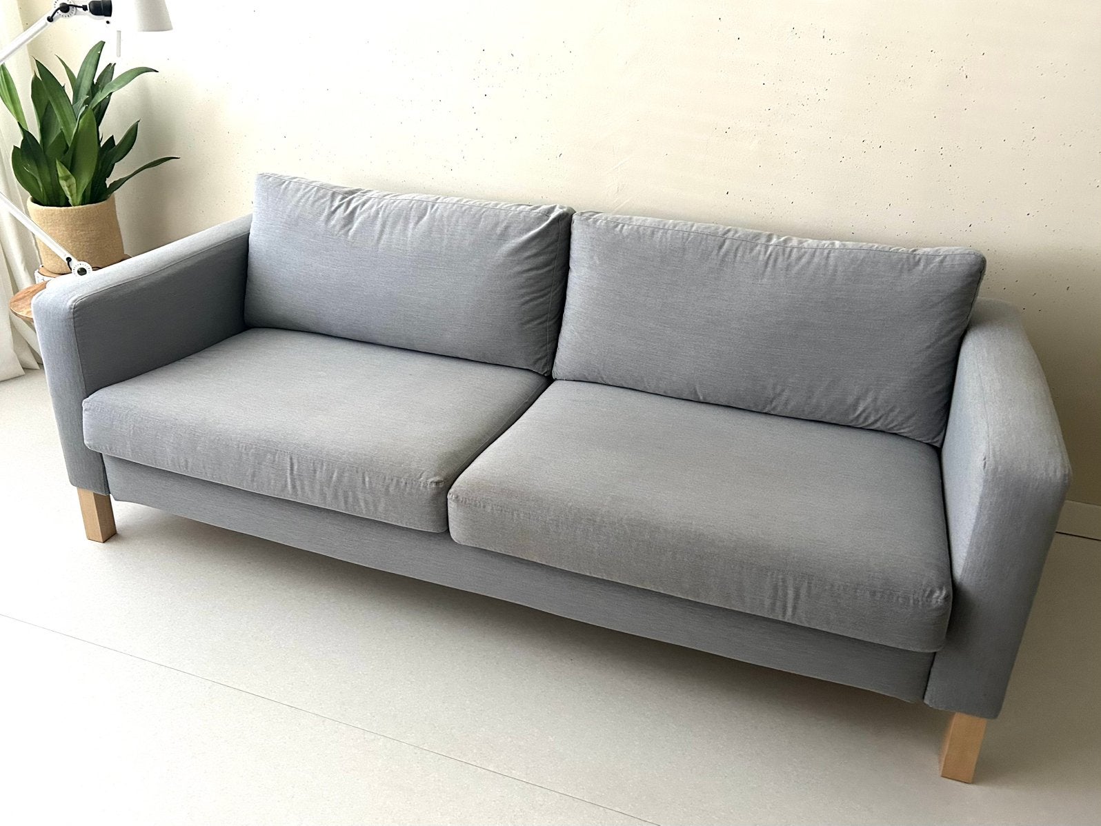 Ikea Karlstadt 3-zitsbank in goede staat 205 cm lang, Ophalen, Gebruikt, Driepersoons, 75 tot 100 cm