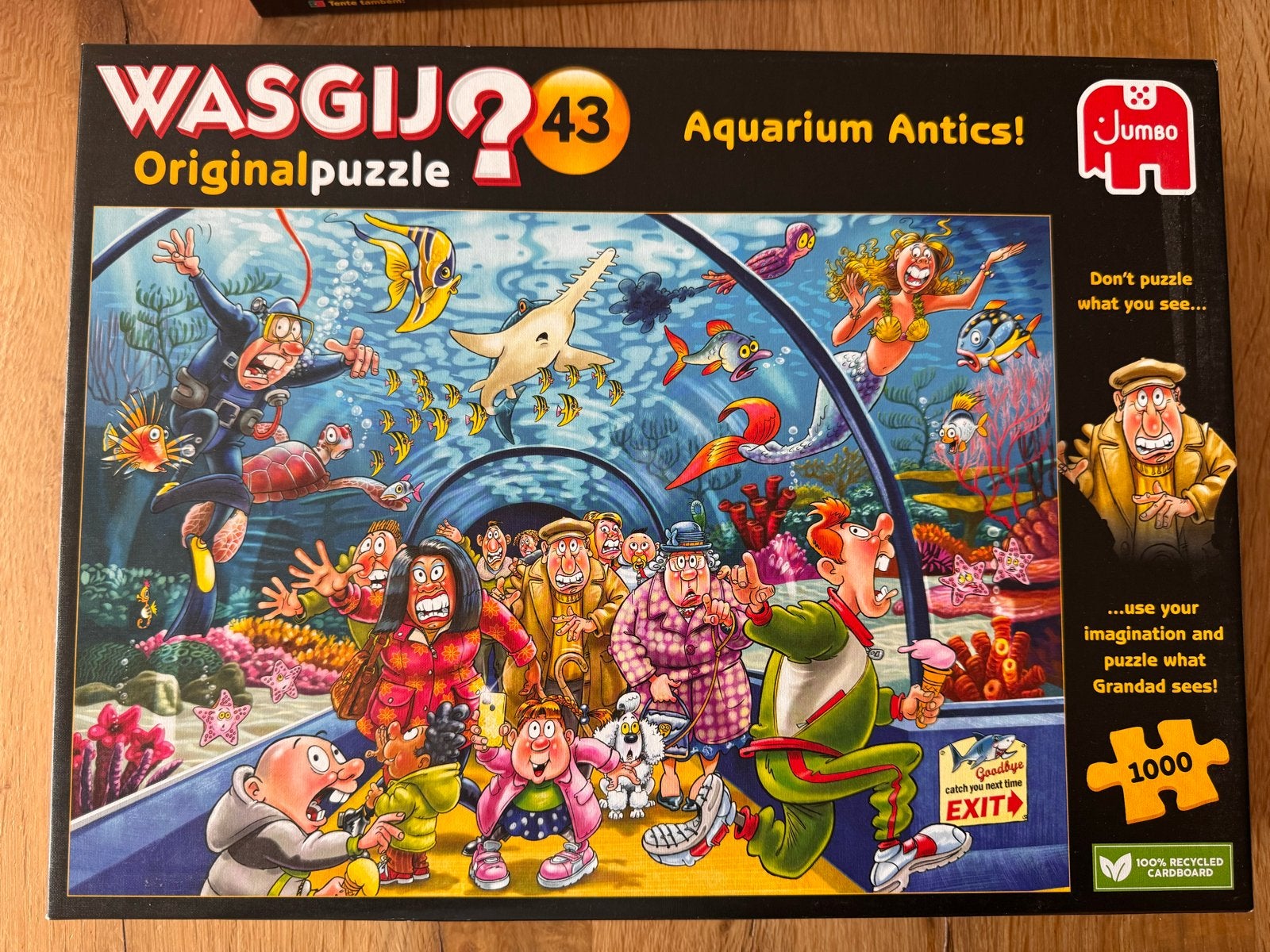 Wasgij Original 43 Aquarium Antics! 1000 stukjes puzzel, Ophalen of Verzenden, 500 t/m 1500 stukjes, Zo goed als nieuw, Legpuzzel
