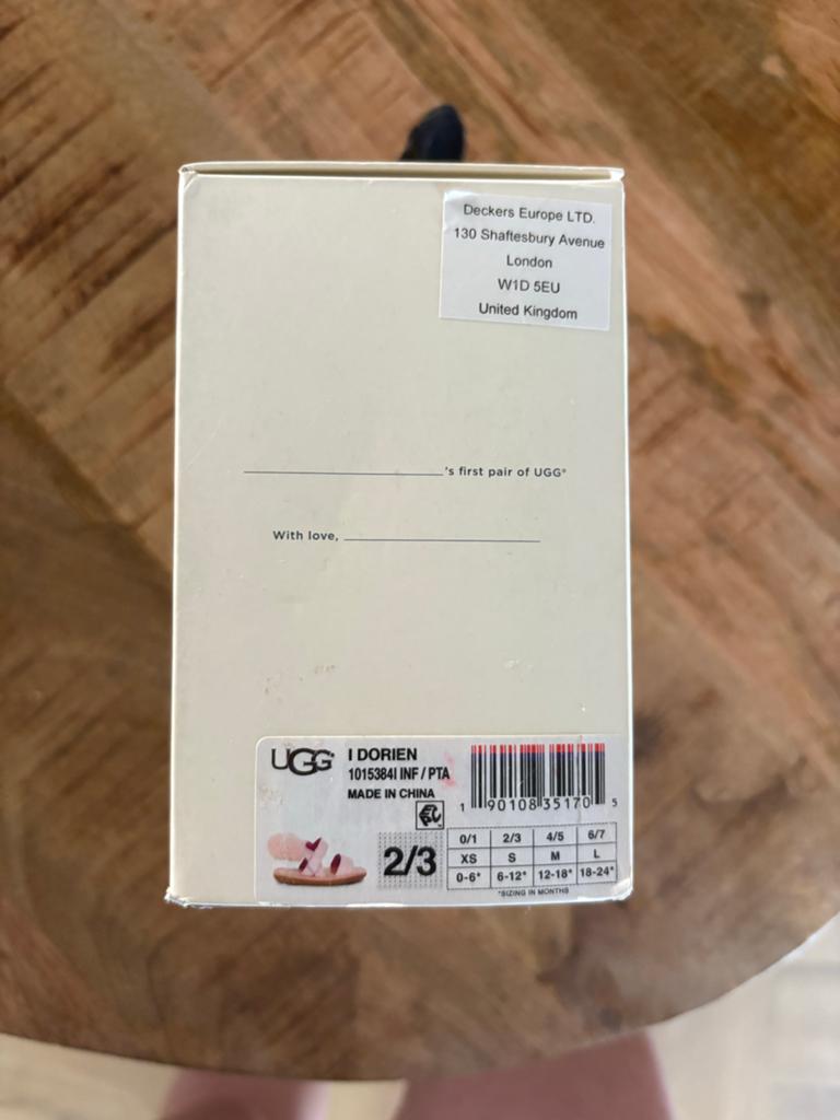 Nieuwe UGG I Dorien babyschoentjes - Maat 2/3 (0-6 maanden), Ophalen of Verzenden, Nieuw, Jongetje of Meisje, Schoentjes