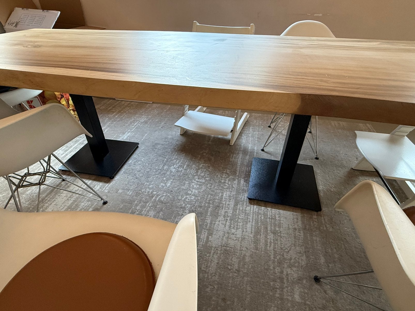 Suar eettafel 250x100, Ophalen, Gebruikt, 200 cm of meer, 50 tot 100 cm