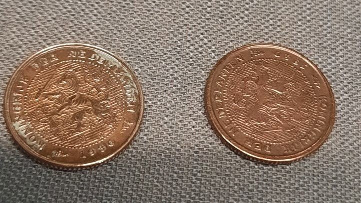 Twee 1/2 Cent munten Koningin Wilhelmina, Postzegels en Munten, Munten | Nederland, Ophalen of Verzenden, Koningin Wilhelmina