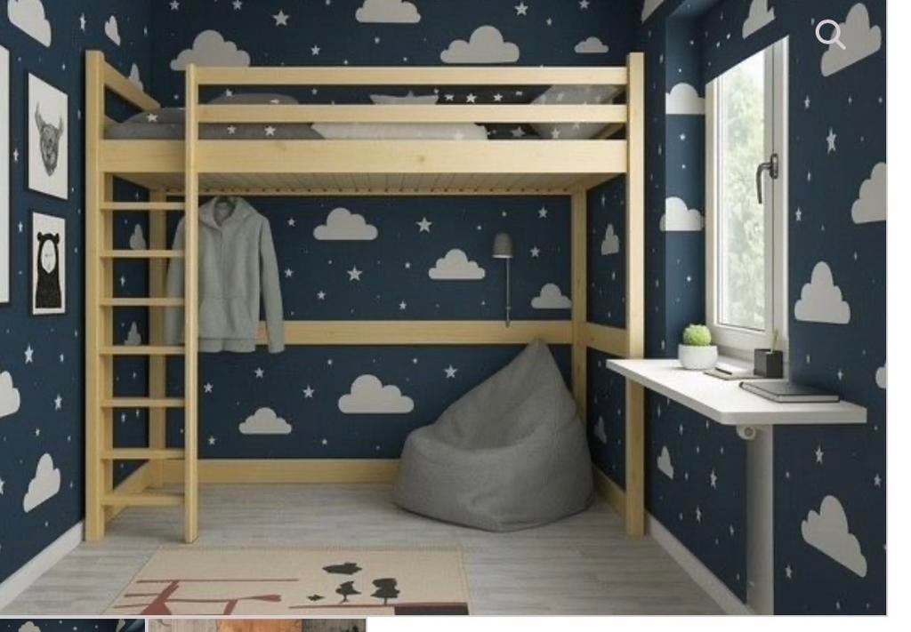 Hoogslaper van Ikea vintage 1-persoons, Ophalen, Gebruikt, Hoogslaper