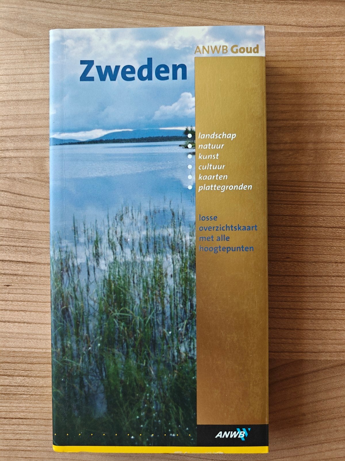 ANWB Goud Zweden Reisgids met Kaart, Europa, Ophalen of Verzenden, Zo goed als nieuw, Reisgids of -boek