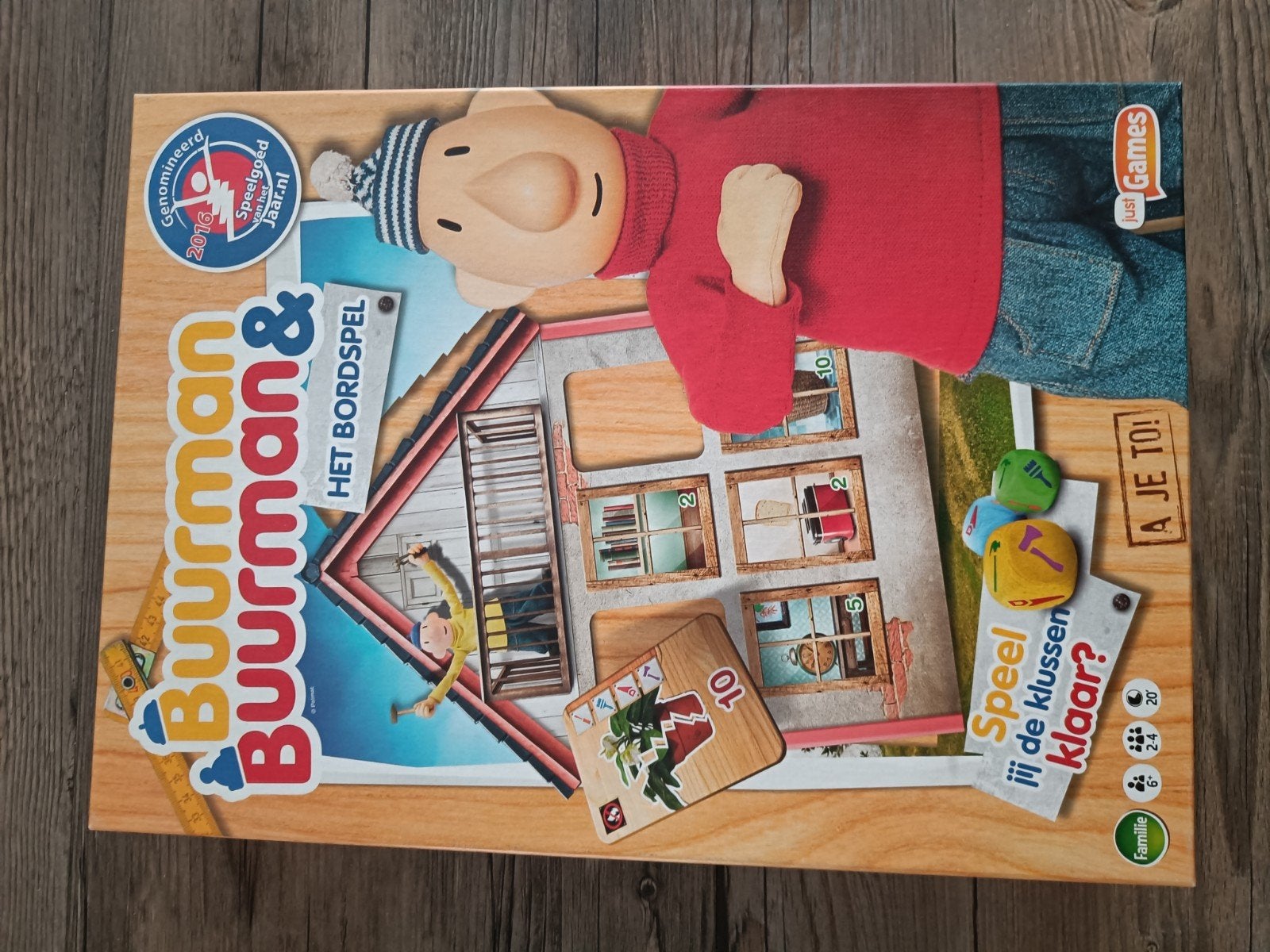 Bordspel buurman en buurman, Drie of vier spelers, Ophalen of Verzenden, Zo goed als nieuw, Just Games