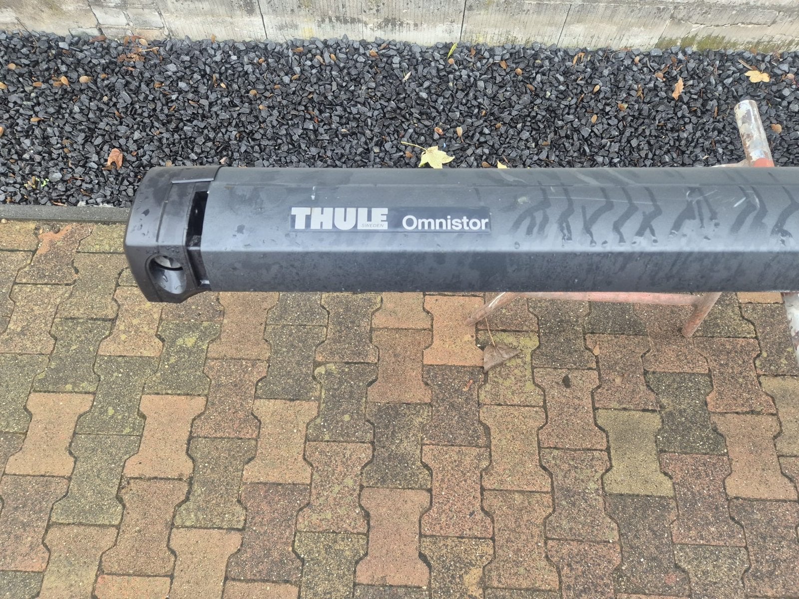 Thule Omnistor luifel - 4,50 meter - Antraciet/Zwart, Caravans en Kamperen, Ophalen, Zo goed als nieuw