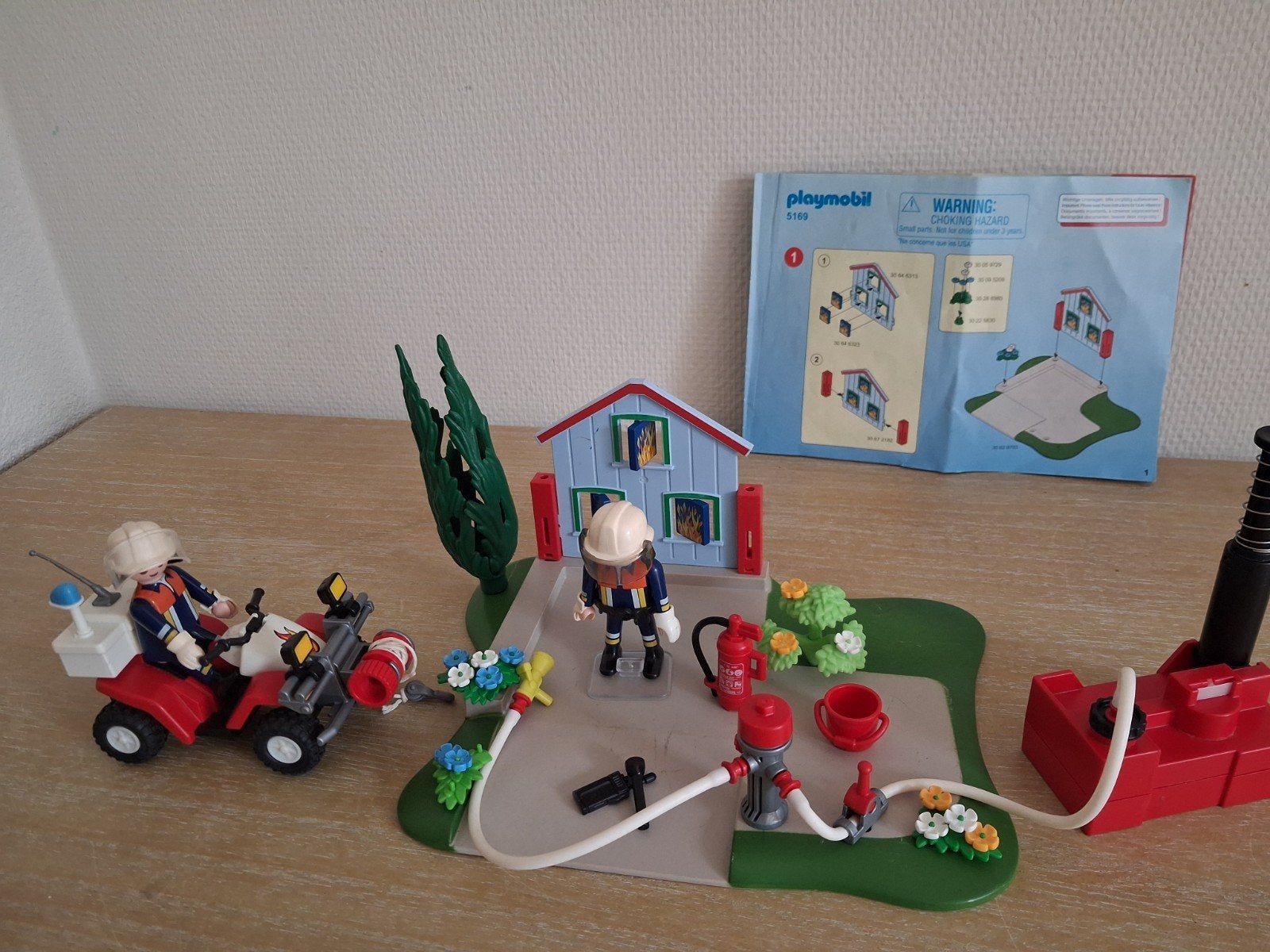 Playmobil brandweer in actie setnr 5169, Complete set, Overige typen, Ophalen of Verzenden, Zo goed als nieuw