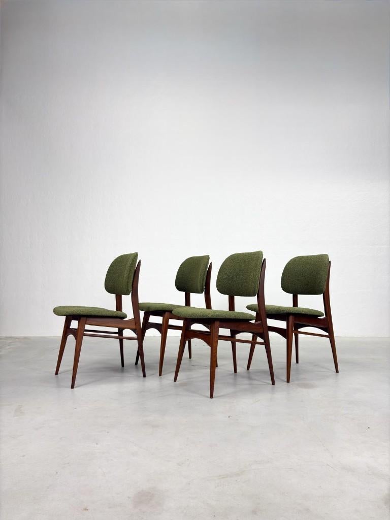 Set 'Milaan' Eetkamerstoelen van Louis van Teeffelen, Huis en Inrichting, Stoelen, Ophalen, Mid-century, Deens design, Scandinavisch, Dutch design