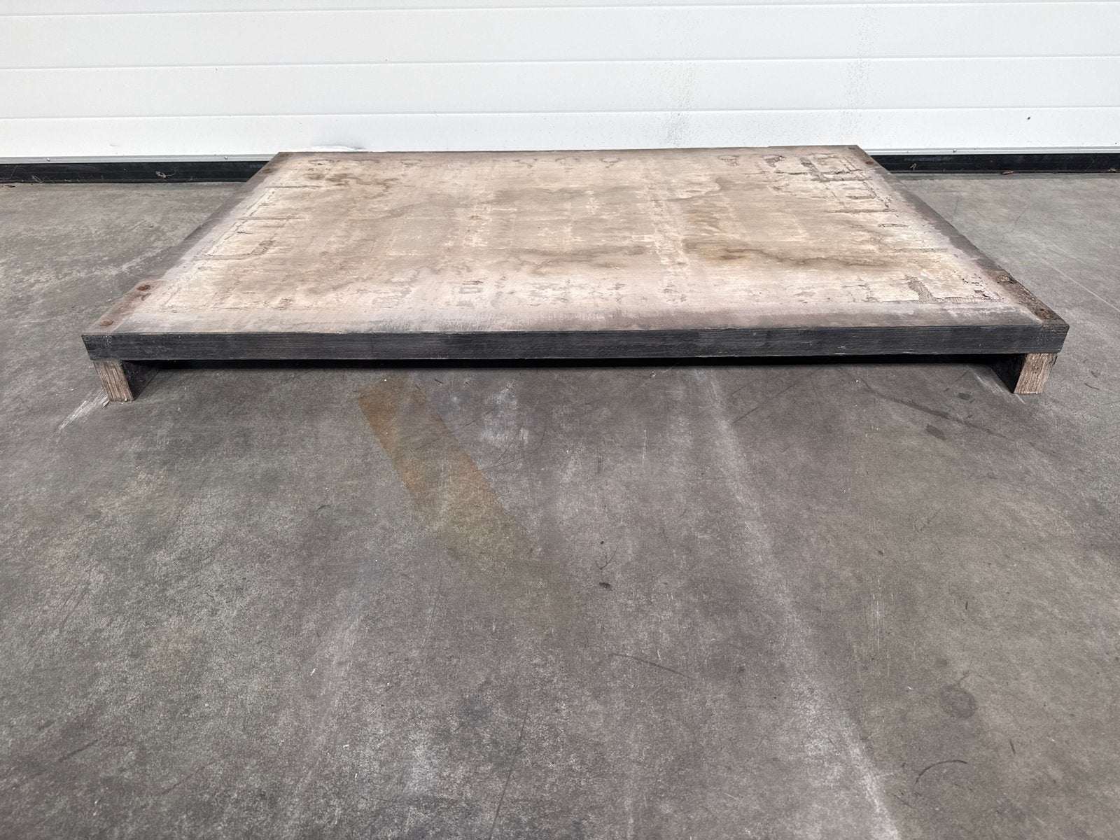 SteenSchot Pallet Geperst Tropisch Hardhout 145x100x12, Ophalen of Verzenden, Gebruikt