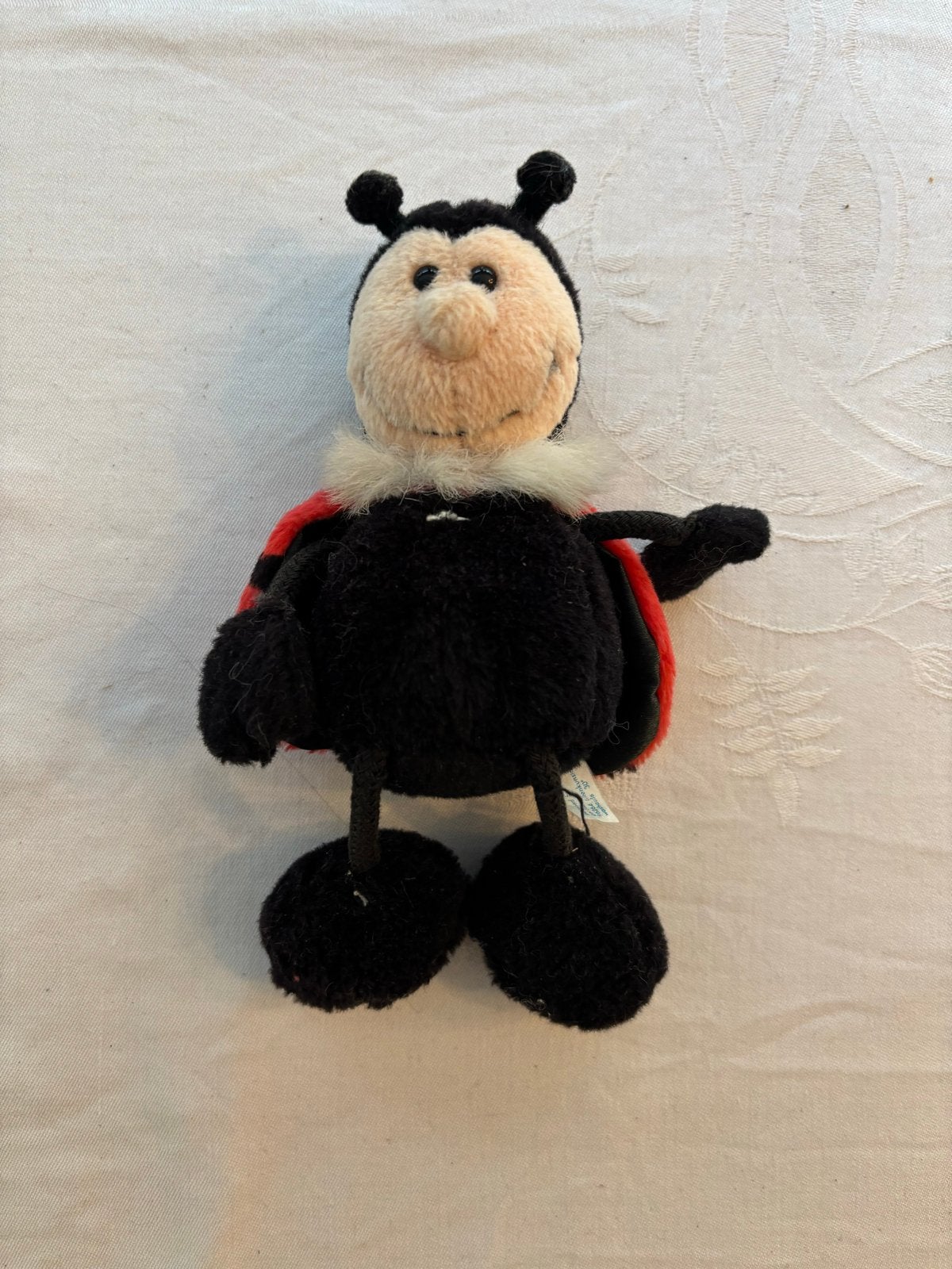 Lieveheersbeestje knuffel van NICI knuffel zwart rood!, Gebruikt, NICI, Overige karakters, Overige typen