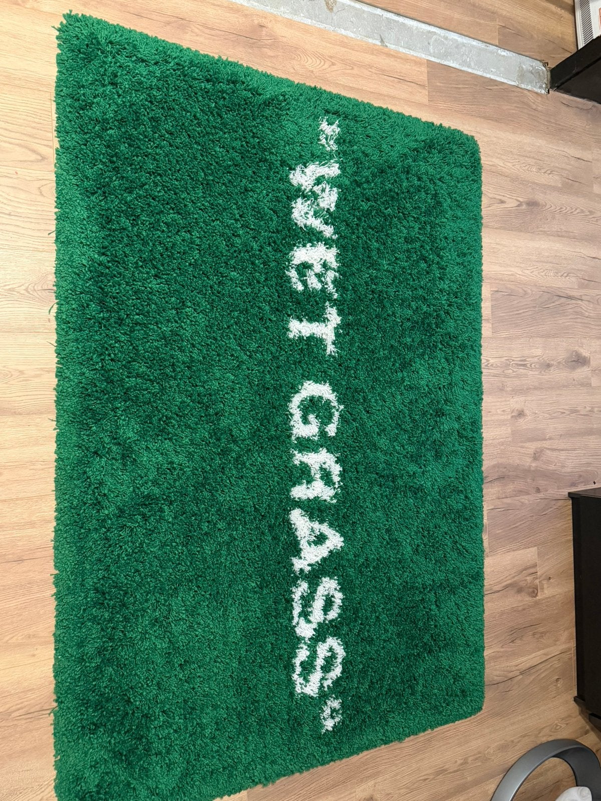 IKEA x Virgil Abloh “WET GRASS” vloerkleed, Ophalen, 100 tot 150 cm, 150 tot 200 cm, Zo goed als nieuw