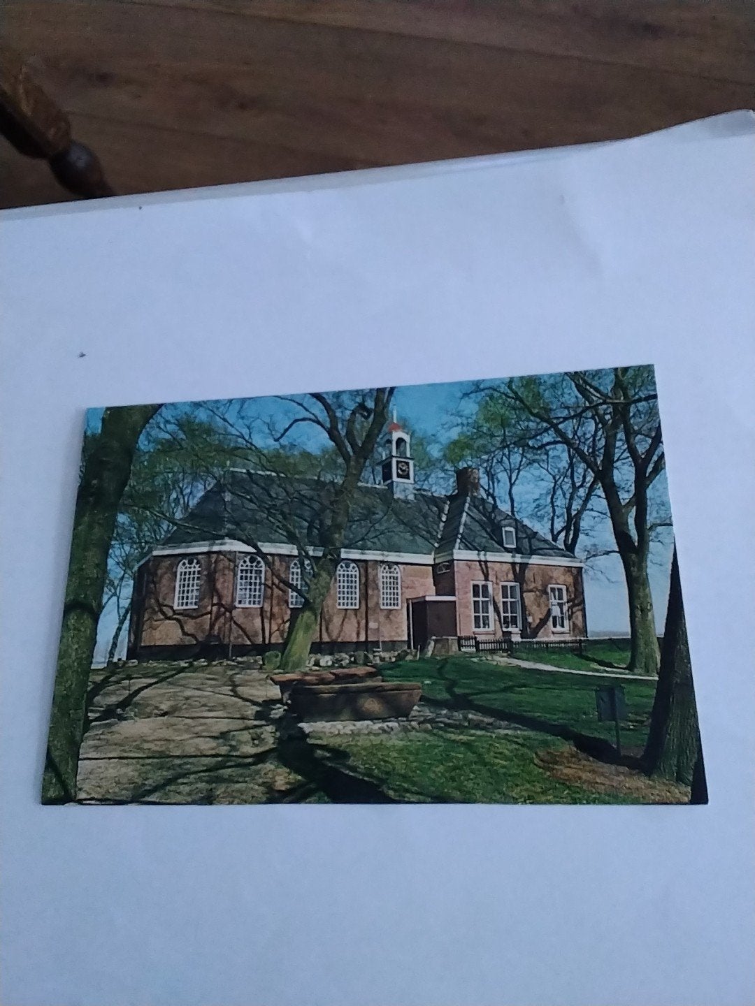 kaart Schokland Middelbuurt - Voormalige Ned. Herv. Kerk, Ophalen of Verzenden, 1960 tot 1980, Ongelopen, Flevoland