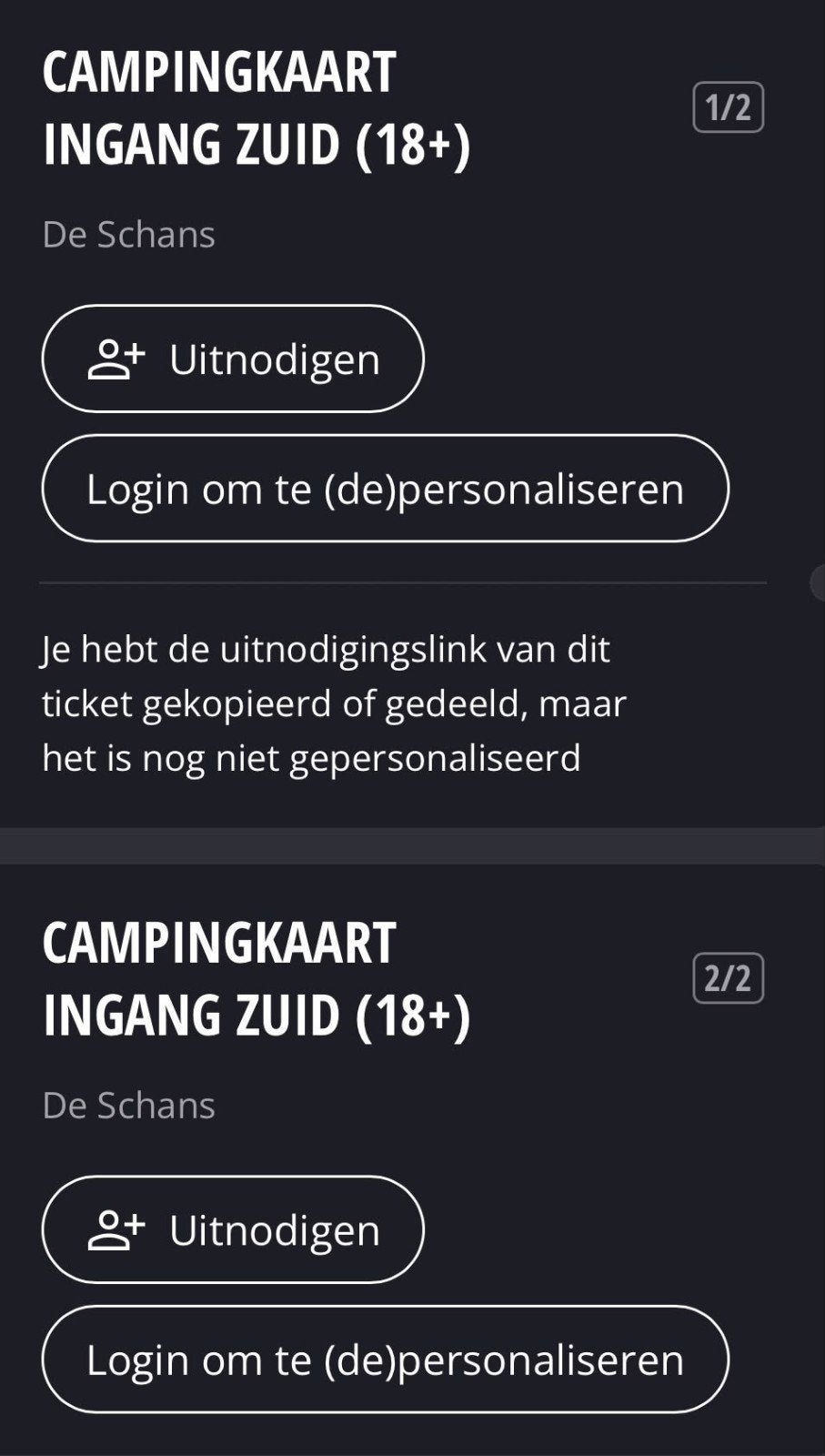 Zwarte Cross camping kaarten, Tickets en Kaartjes, Sport | Overige, Twee personen, Juli
