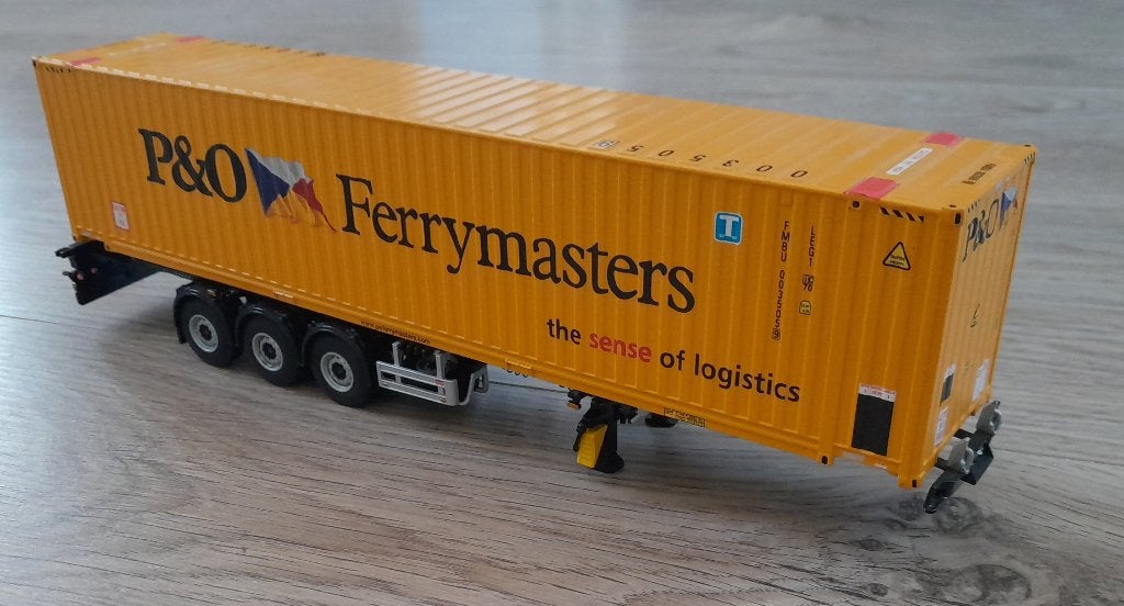 Schaalmodel P&O Ferrymasters container op chassis, Ophalen of Verzenden, Gebruikt, Bus of Vrachtwagen, Overige merken