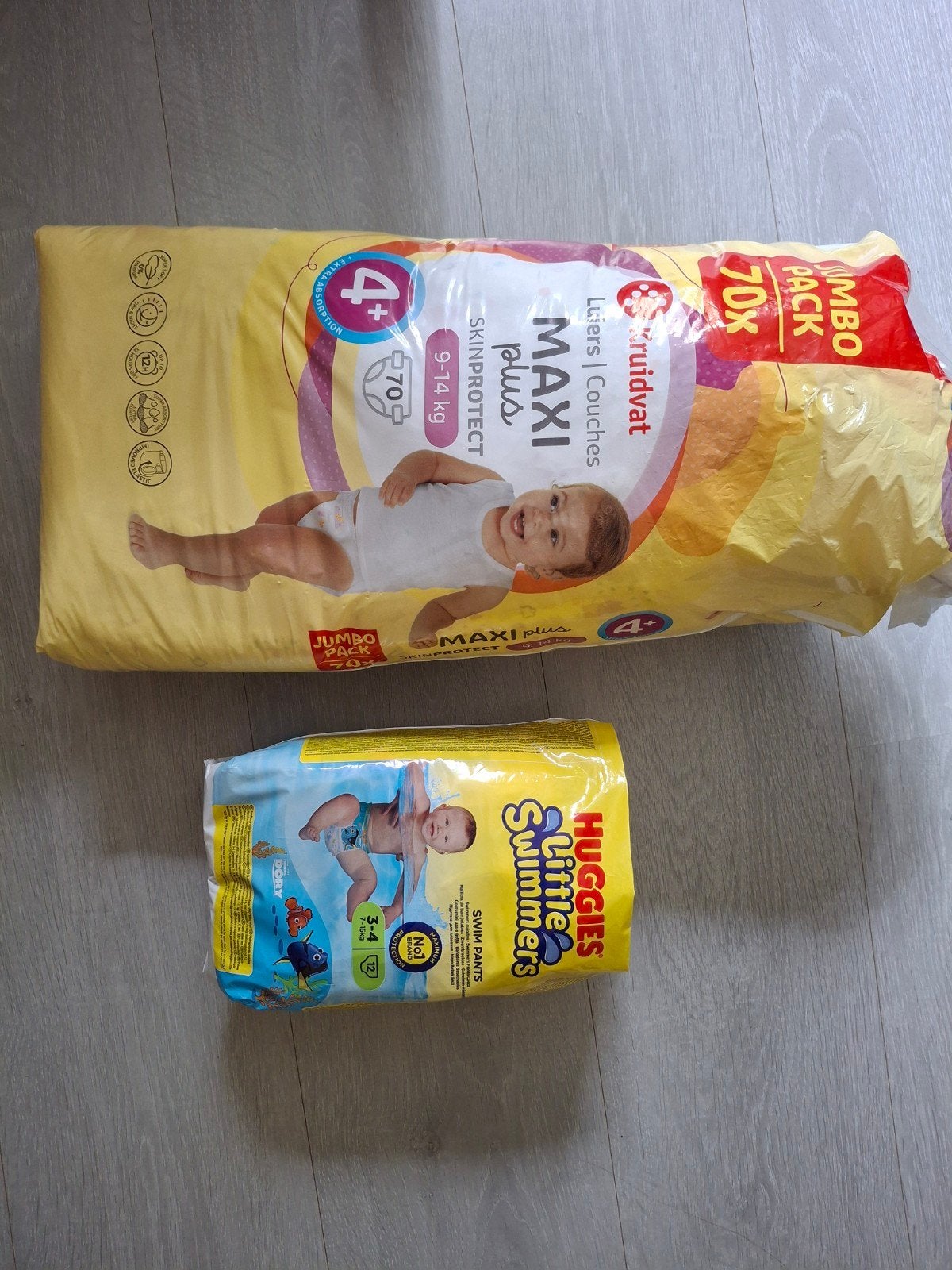 Kruidvat luiers 4+ & Huggies little swimmers zwemluiers 3-4, Ophalen, Nieuw, Jongetje of Meisje, Zwem-accessoire