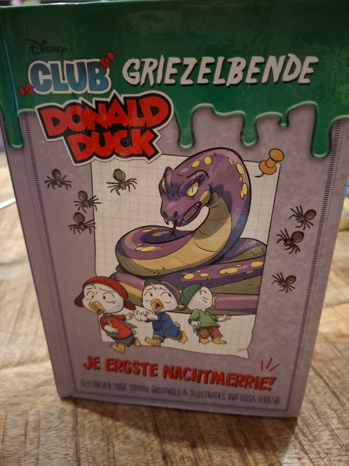 Donald Duck Club Griezelbende - Je Ergste Nachtmerrie!, Ophalen of Verzenden, Zo goed als nieuw, Tommy Greenwald, Fictie algemeen